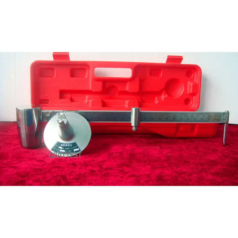 Medidor de densidad de líquido de lodo presurizado, fluidos de perforación, prueba de lodo, equilibrio de lodo de acero inoxidable de laboratorio